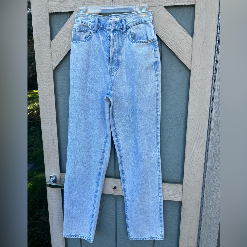 PAC Sun size 26 dad jeans acid washed look high rise